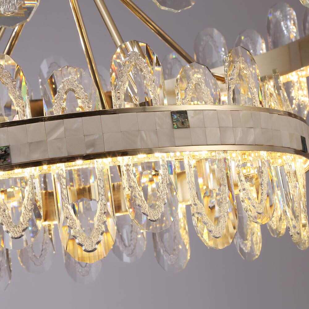 Shell Crystal LED Pendent Lamp details 3